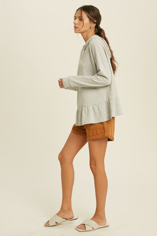 Peplum hoodie online