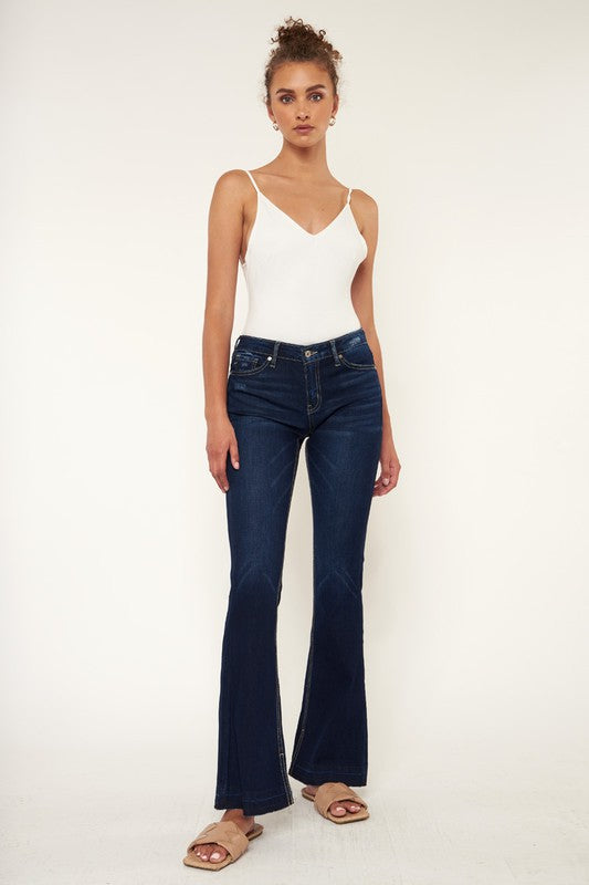 Asher Mid Rise Flare Jeans