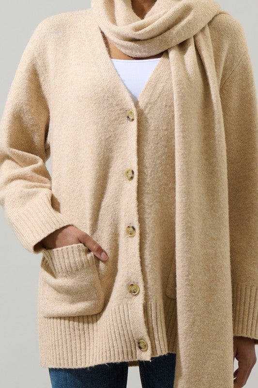 Amanda Scarf Cardigan