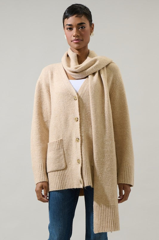 Amanda Scarf Cardigan