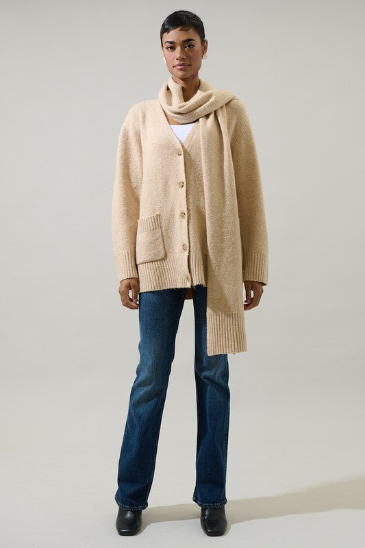 Amanda Scarf Cardigan