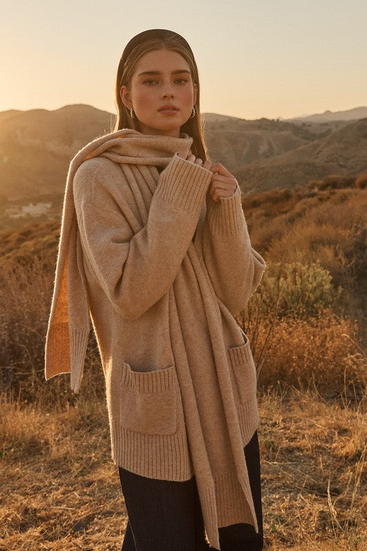 Amanda Scarf Cardigan