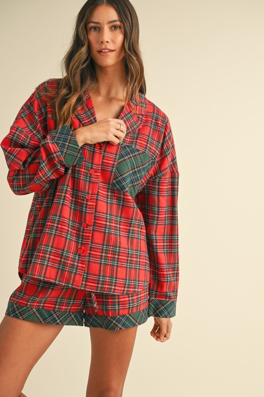 Pretty in Plaid Pj Set