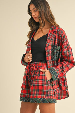 Pretty in Plaid Pj Set