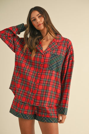 Pretty in Plaid Pj Set